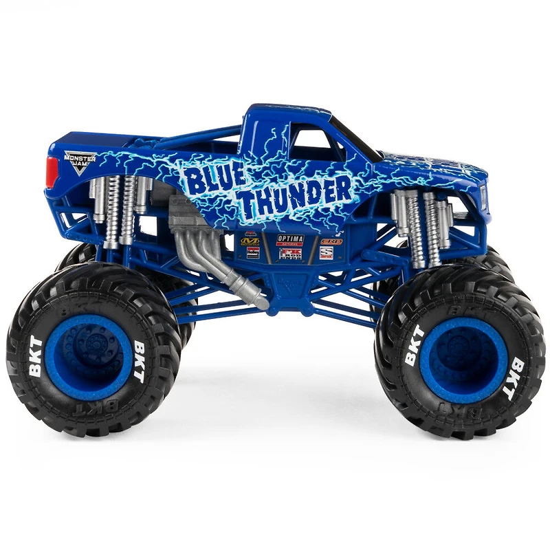 Monster Jam, Monster truck Blue Thunder officiel, véhicule en métal moulé à collectionner