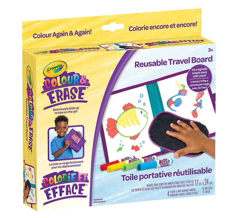 Crayola Colour & Erase Reusable Travel Board