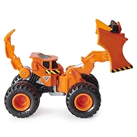 Monster Jam, Monster truck Wedge Dirt Squad Plow officiel avec pièces mobiles, véhicule en métal moulé à l'échelle 1:64