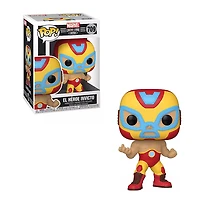 Iron Man El Héroe Invicto Funko Pop!Figurine a tête oscillante - Marvel Lucha Libre Edition
