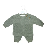 Baby Mode Ensemble jogging matelassé 2 pièces : vert