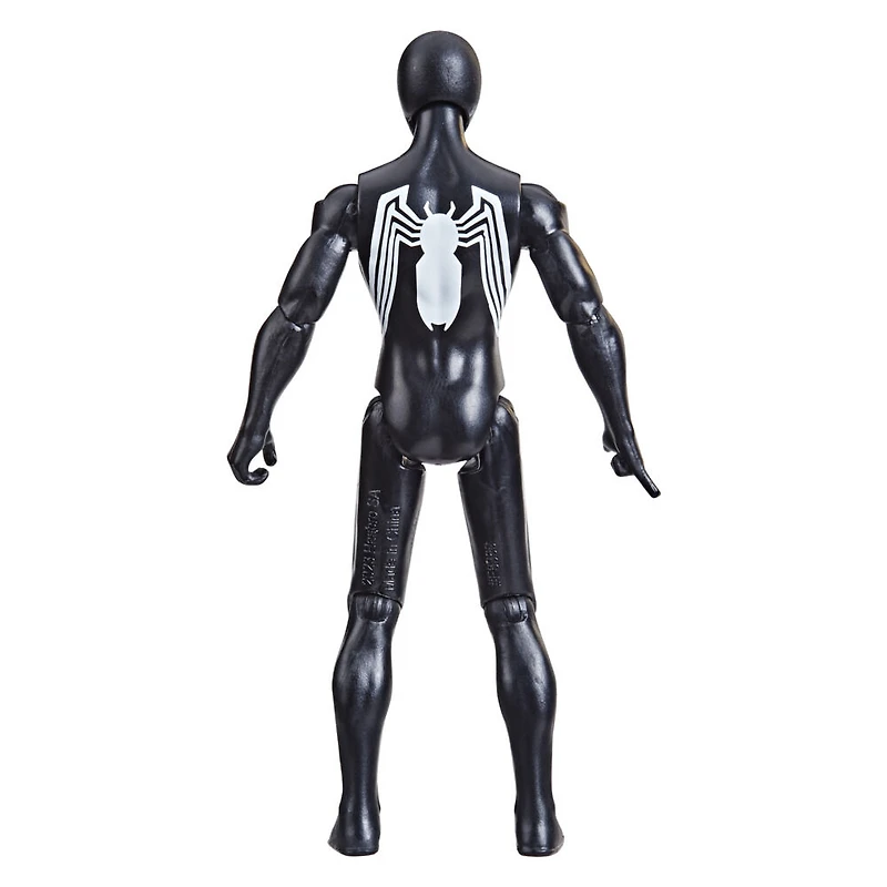 Marvel Spider-Man Epic Hero Series, figurine articulée Spider-Man en costume de symbiote de 10 cm avec accessoire