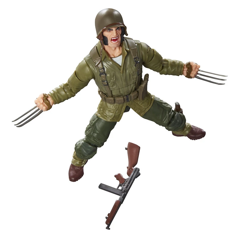 Marvel Legends Series, figurine Wolverine (WWII Logan) inspirée des bandes dessinées X-Men