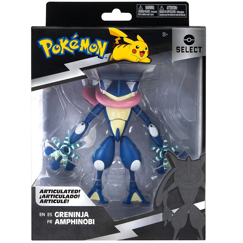 Figurine super articulée Pokémon Sélection de 15 cm - Amphinobi (Greninja)