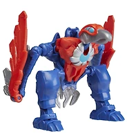 Marvel Mech Strike Mechasaurs, figurine Captain America (10 cm) avec Redwing Mechasaur