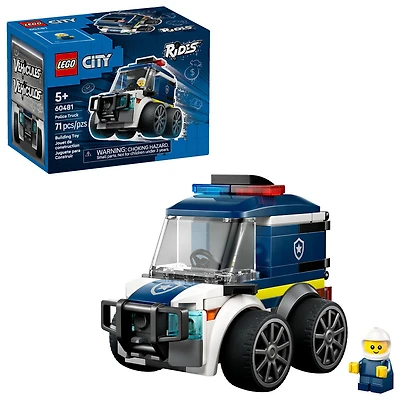 LEGO City Rides - Police Truck Building Toy for Kids, Boys, & Girls, Ages 5+ - 60481