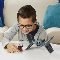 Star Wars Mission Fleet, Outland TIE fighter, Assaut impérial, figurine Moff Gideon de 6 cm et véhicule