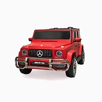 KIDSVIP Voiture 2 places à enfourcher Mercedes G Series 24V 4x4 Kids sous licence officielle avec roues en caoutchouc, musique, RC