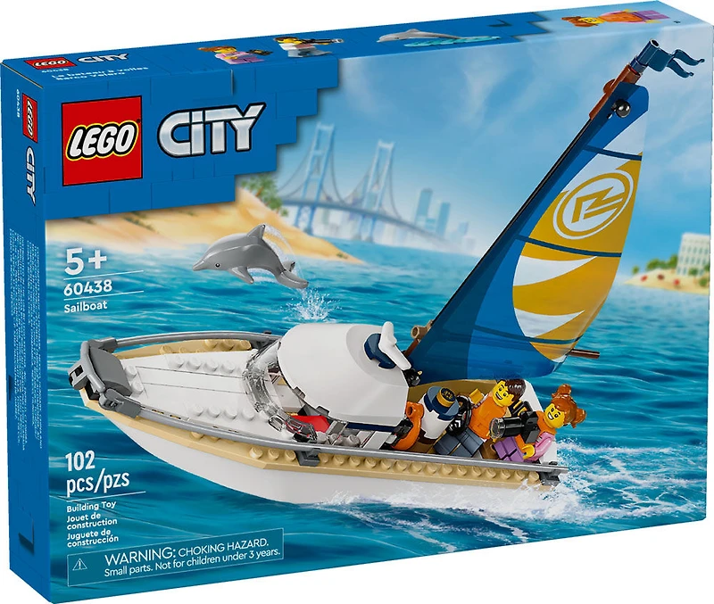 LEGO City Le bateau à voiles Ensemble de construction 60438