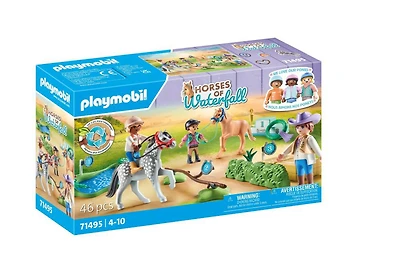Playmobil - Cavaliers avec poneys et saut d'obstacles
