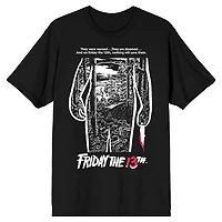 Friday the 13th Movie Poster Black T-Shirt