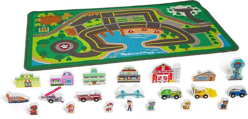 Melissa and Doug - Paw Patrol Activity Rug- Adventure Bay