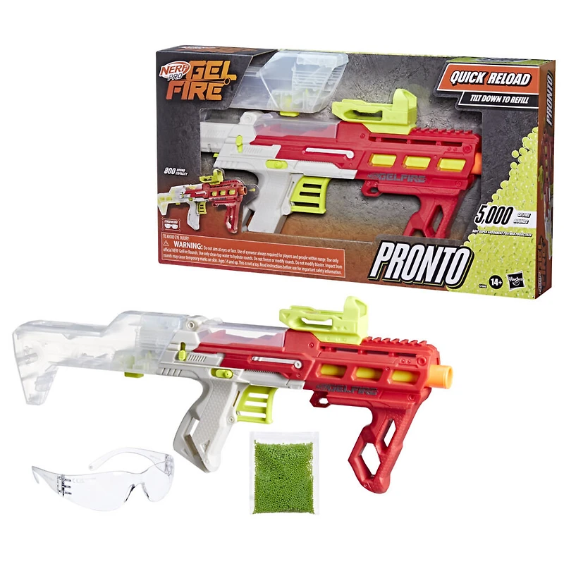 Nerf Pro Gelfire Pronto, blaster et 5 000 billes Gelfire