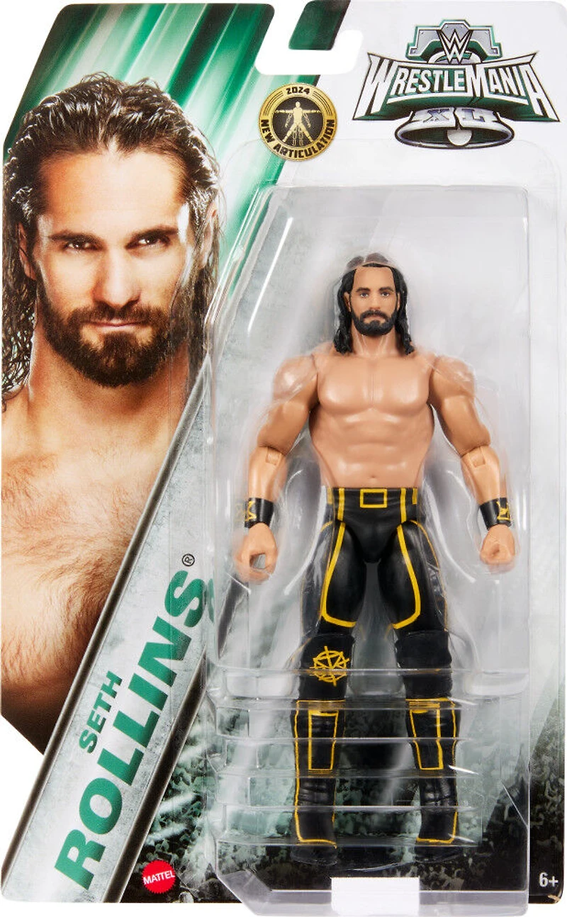 WWE WrestleMania Seth Rollins Action Figure, 6-inch Collectible