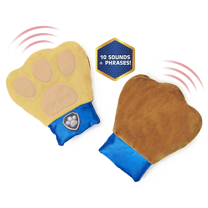 PAW Patrol, Chase Hero Paws Movie Role Play Plush Toy with 10 Sounds and Phrases for Pretend Play