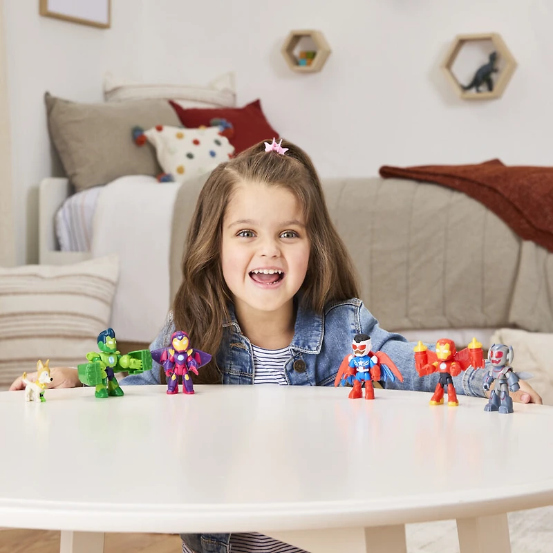 Marvel Iron Man and his Awesome Friends Pack Avengers en armure, pack de figurines