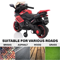 Voltz Toys Kids Motorcycle avec roue d'entraînement