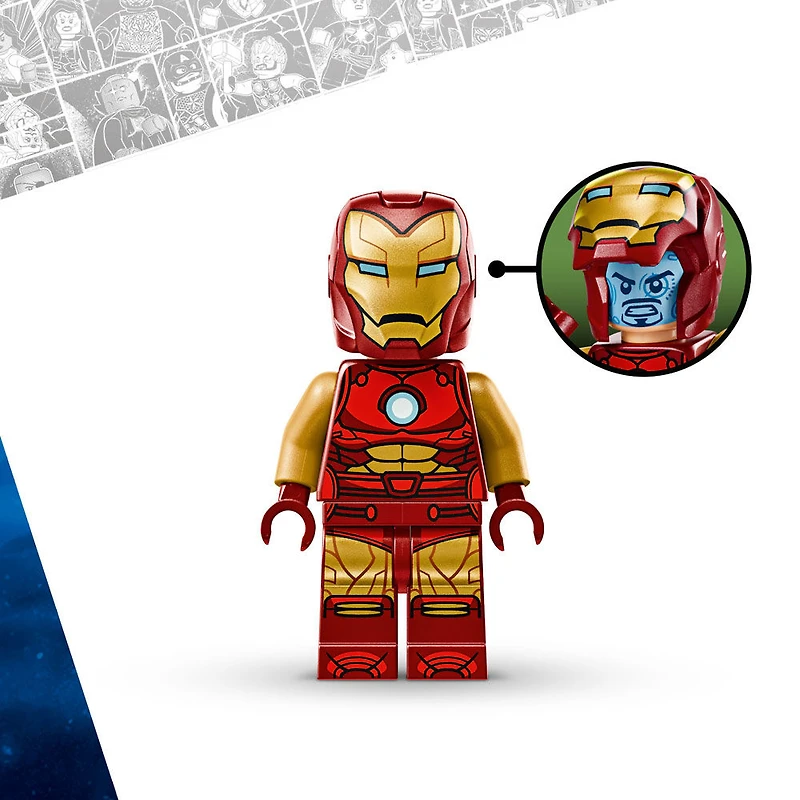 LEGO Marvel Iron Man Mech vs. Ultron Building Toy Set - Buildable Action Figure - Superhero Gift - 76307