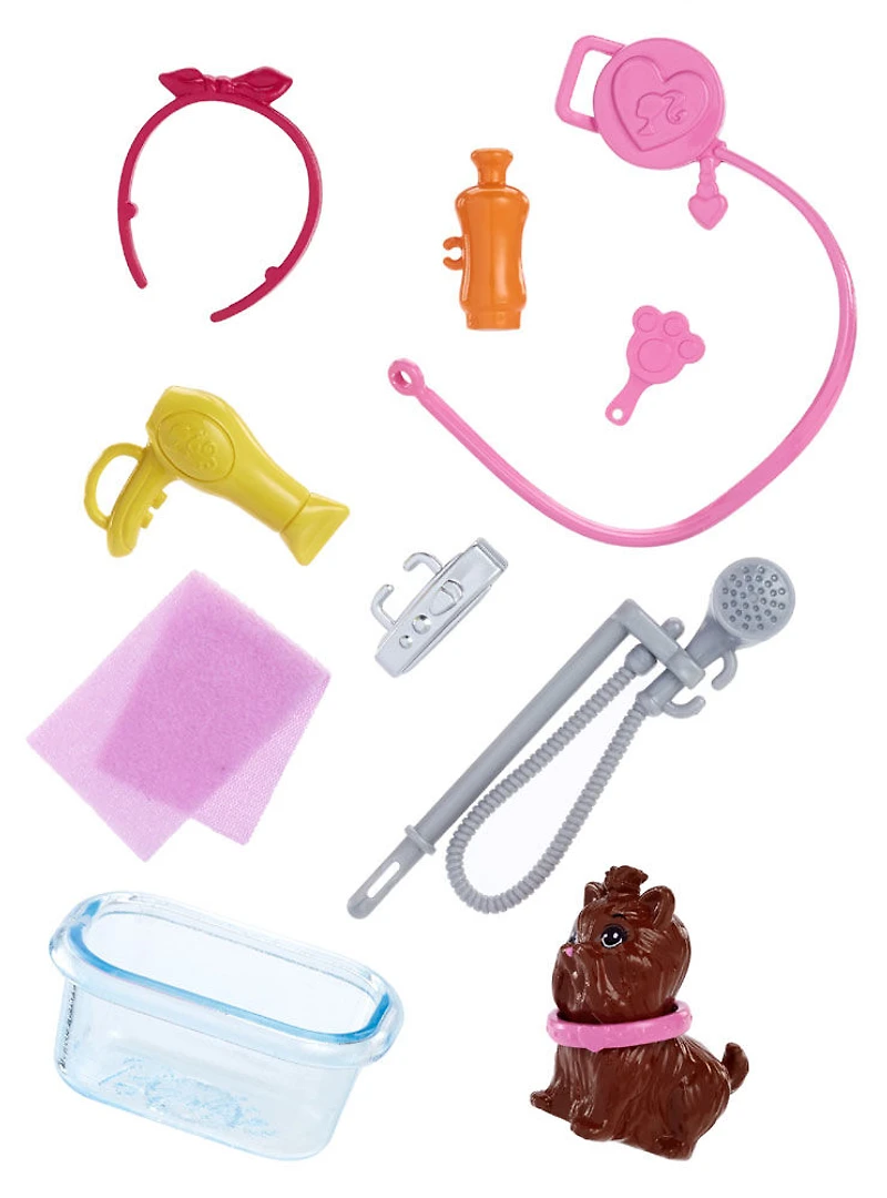 Barbie Carrières - Coffret de jeu Poupée Toiletteuse.