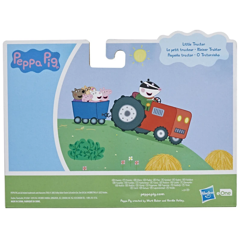 Peppa Pig, Le Petit Tracteur rouge de Pedro Pony, véhicule roulant, inclut 1 figurine 7,5 cm de Pedro Pony
