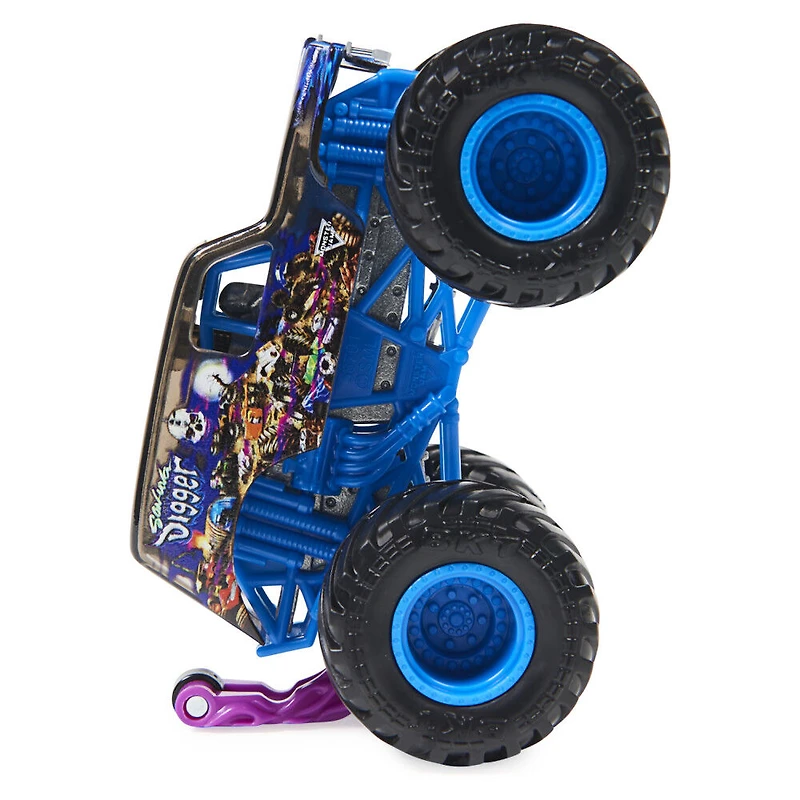 Monster Jam, Monster truck Son-uva Digger officiel, véhicule en métal moulé, série Shear Madness, échelle 1:64