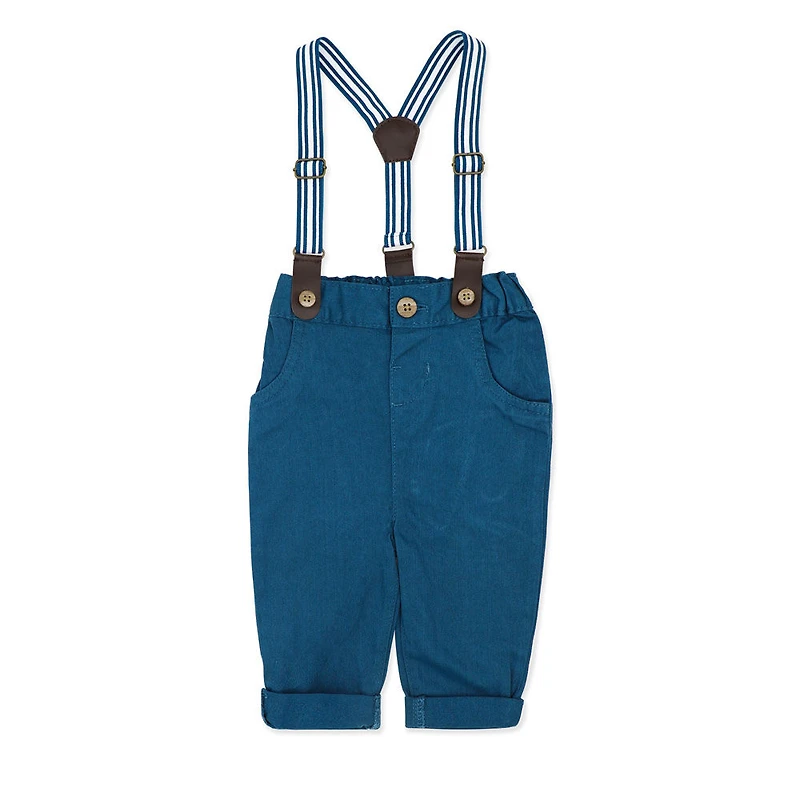 Little Gent Ensemble porte-jarretelles et nœud papillon : bleu