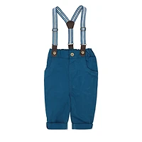 Little Gent Ensemble porte-jarretelles et nœud papillon : bleu