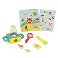 B. toys - Livre d'autocollants d'insectes avec microscope