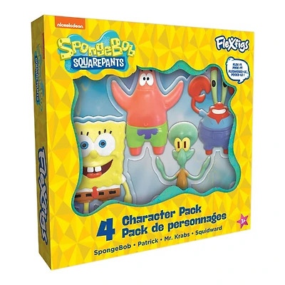 Flexfigs -  Nickeloean Spongebob & Friends 4-Pack (Series 1)
