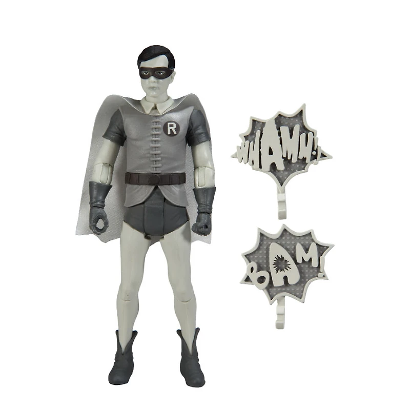 DC Retro 6" Wave 5 Batman 66 - Robin (Black and White TV Variant) - R Exclusive