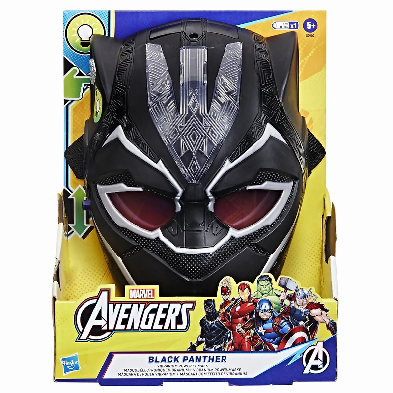 Marvel Avengers, Masque électronique Vibranium Black Panther, jouet de déguisement