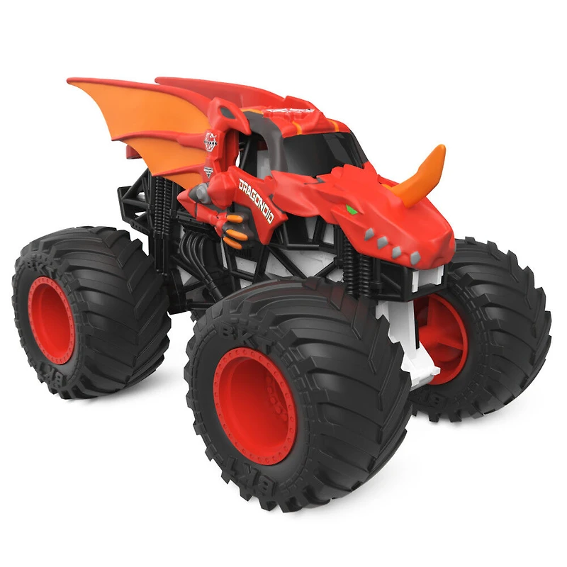 Monster Jam, Coffret Monster truck Bakugan Dragonoid Stunt Dial Set officiel en métal moulé à l'échelle 1:64