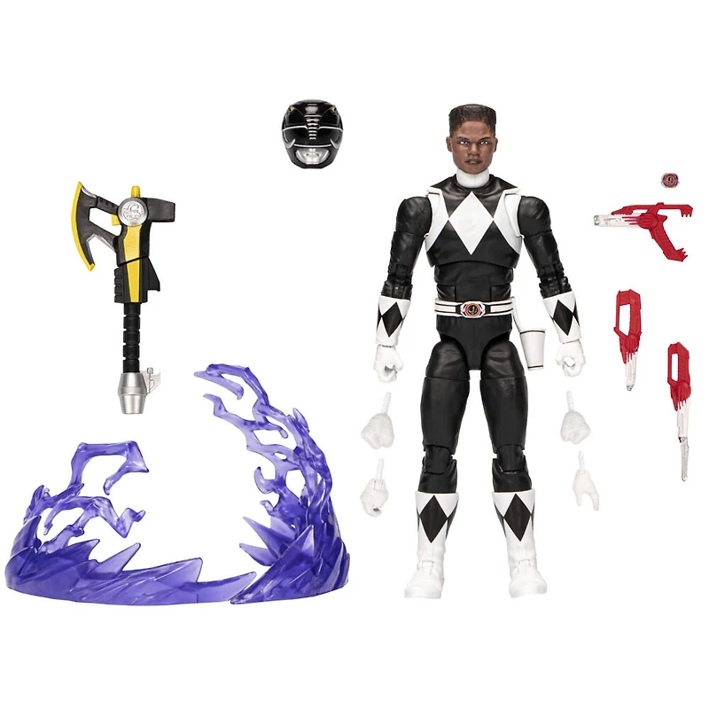 Power Rangers Lightning Collection Remastered Mighty Morphin Black Ranger 6" Action Figure