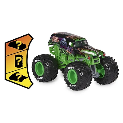 Monster Jam, Monster truck Grave Digger officiel, véhicule en métal moulé, échelle 1:64