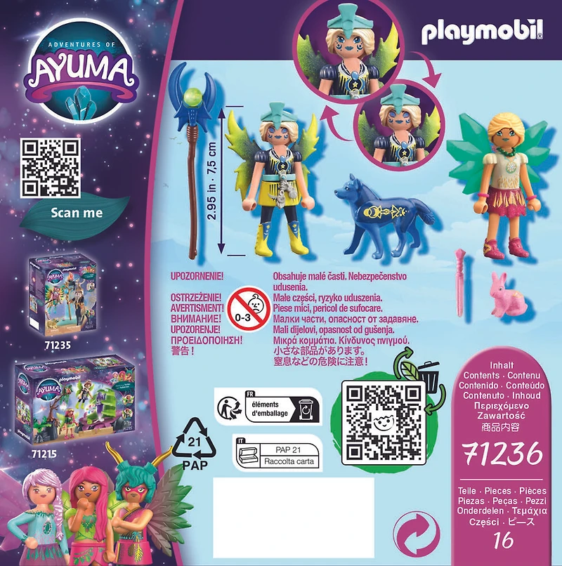Playmobil - Crystal and Moon Fairy with Soul Animals