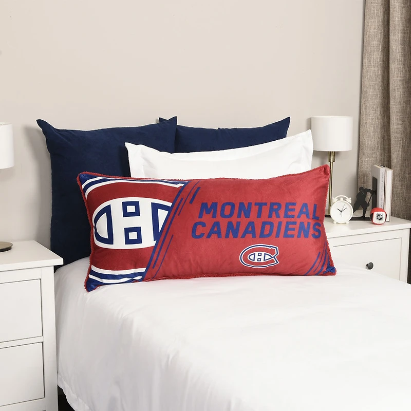 Oreiller de corps LNH Montreal Canadiens (18 "x36")