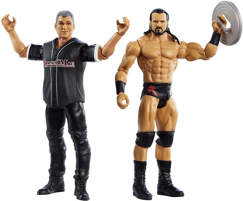 Coffret Combat WWE avec 2 figurines articulées de 15,2 cm (6 po) et tenues de ring