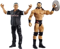 Coffret Combat WWE avec 2 figurines articulées de 15,2 cm (6 po) et tenues de ring