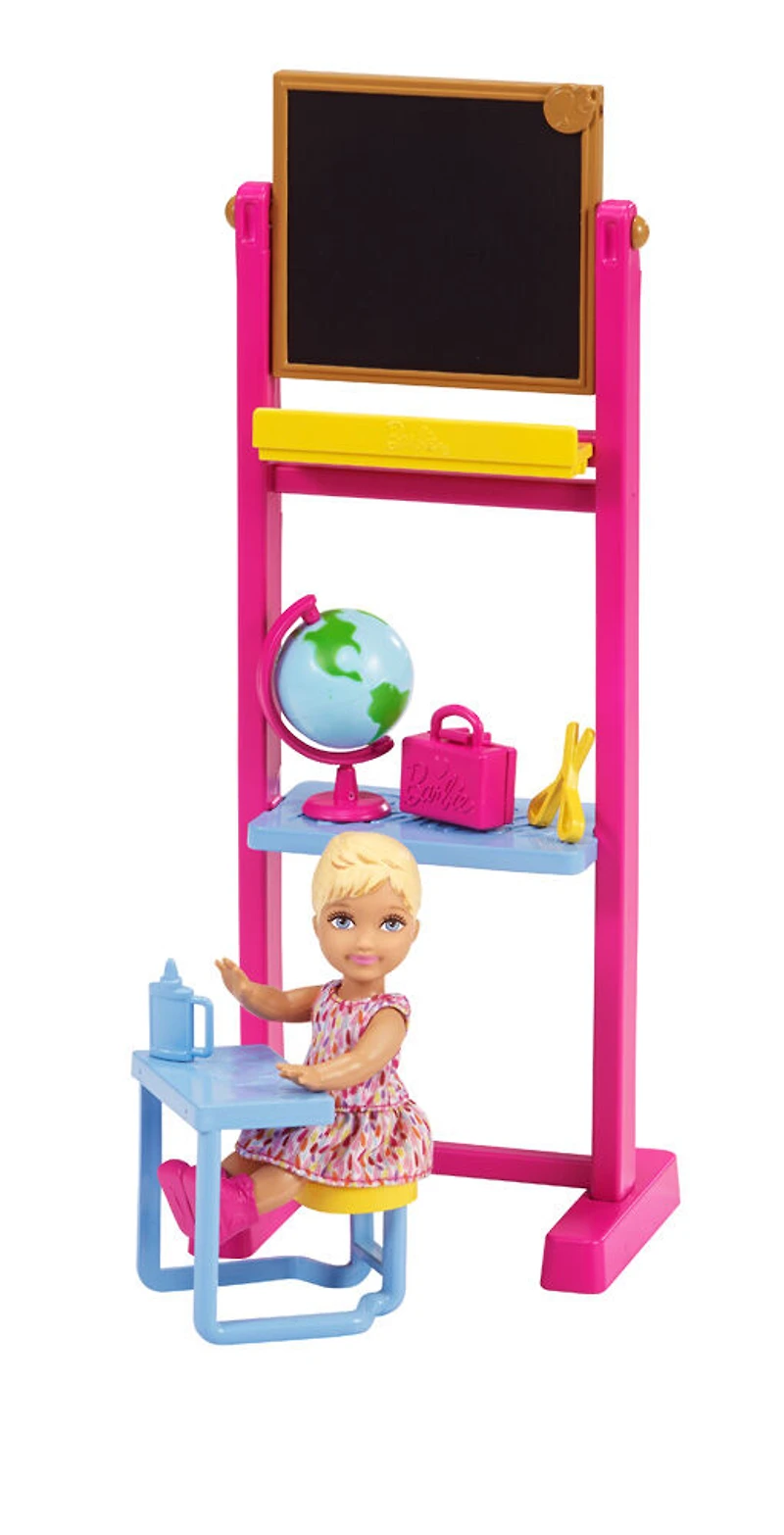 Barbie Carrières - Poupée Enseignante et coffret de jeu.