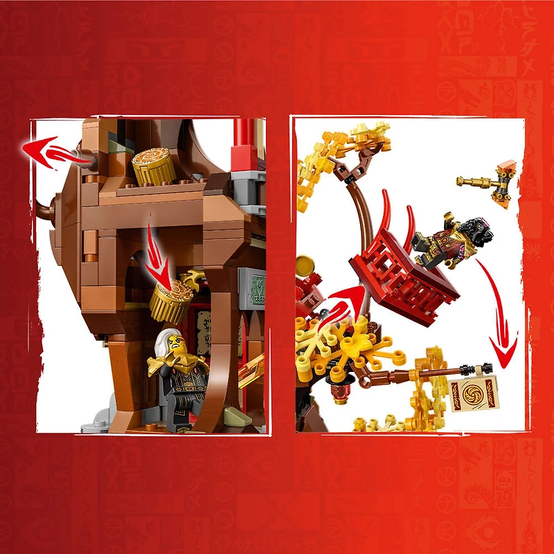 LEGO NINJAGO Les noyaux d'énergie du temple du dragon 71795 Ensemble de jeu de construction (1 029 pièces)