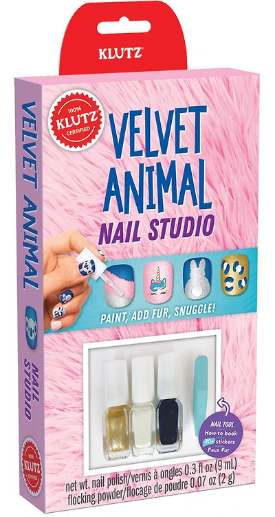 Klutz: Velvet Animal Nail Studio - English Edition