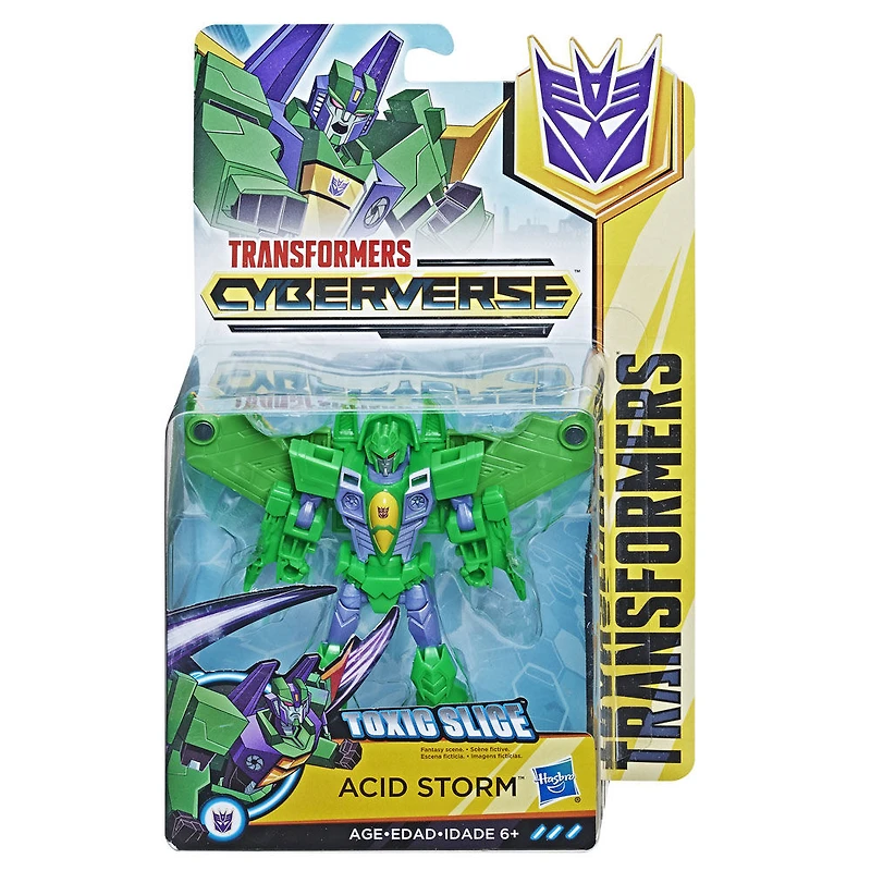Transformers Cyberverse - Acid Storm de classe guerrier.