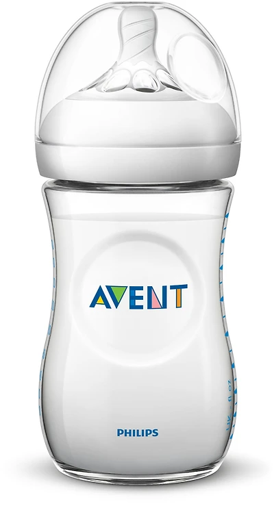 Biberon Philips Avent Naturel, transparent, 9 oz