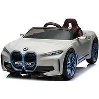 KidsVip 12V Licensed BMW i4 W/ RC- White