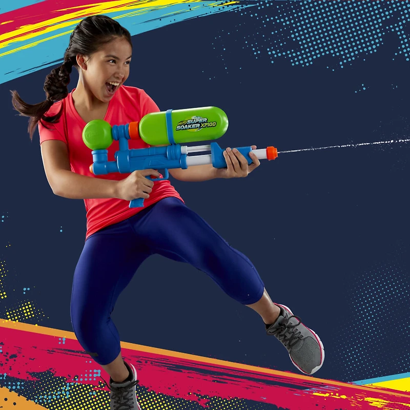 Nerf Super Soaker blaster à eau XP100 - jet continu à air comprimé - Notre exclusivité