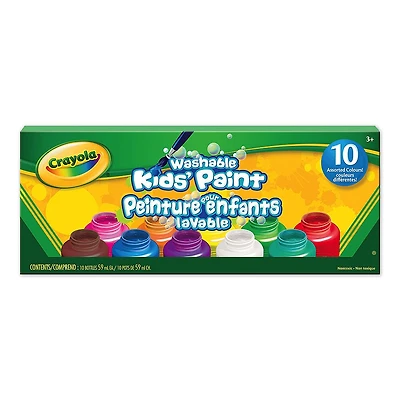 Crayola Washable Kids' Paint, 10 Ct