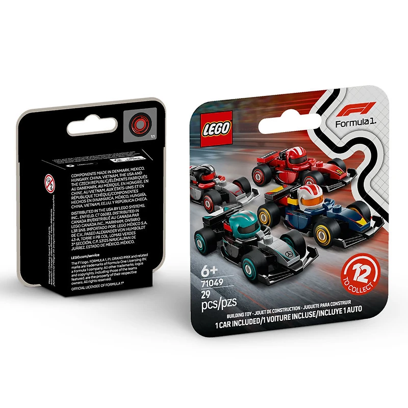 LEGO F1 Voitures de course de F1 à collectionner, Ensemble de construction pour les enfants, Ensemble de jeu de modèles à construire 71049