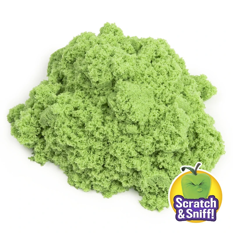 Kinetic Sand Scents, 226 g de sable Kinetic Sand vert, parfum Pomme acidulée