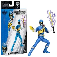 Power Rangers Lightning Collection, figurine Ranger bleu Dino Charge de 15 cm