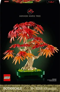 LEGO Botanicals Le Bonsaï d'Érable Rouge Japonais, Décoration d'Arbre, Ensemble de Construction pour Adultes 10348